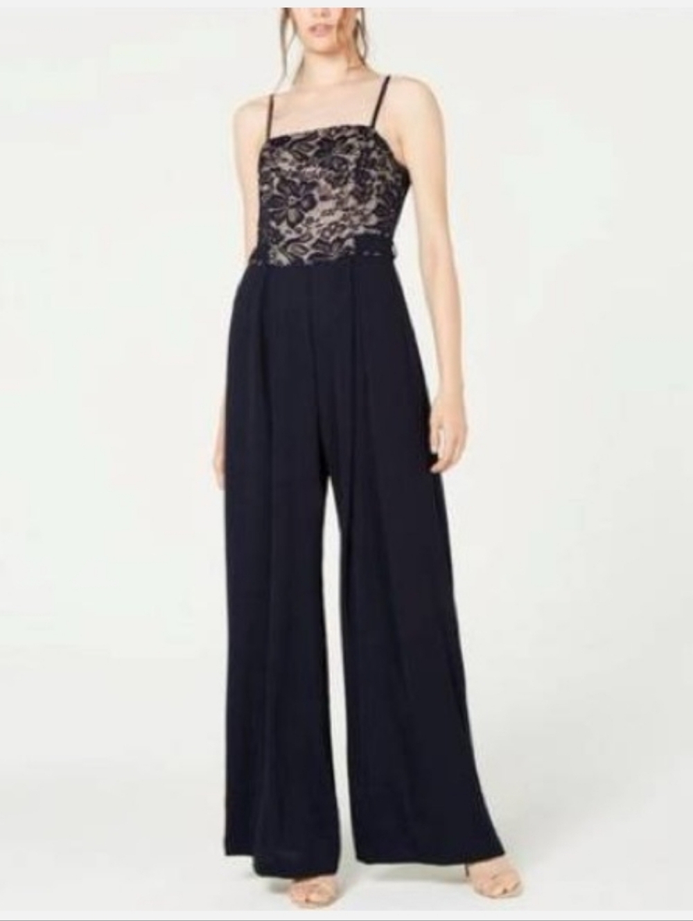White House Black Market Navy Jumpsuit